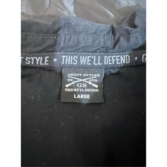Grunt Style Shirt Womens Large Black Short Sleeve Button-Down NWOT EMS Police - Picture 5 of 12